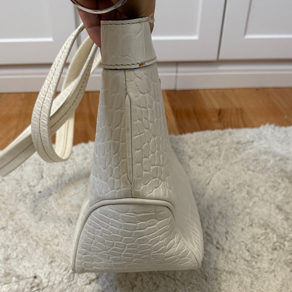 Dooney & Bourke Cream Crocodile Embossed Tote - Picture 6 of 10